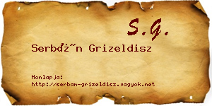 Serbán Grizeldisz névjegykártya